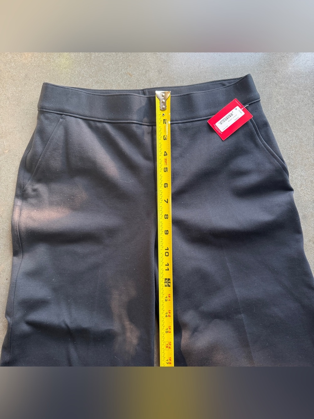 NWT SPANX Perfect Fit Black High-Rise Wide-Leg Pant Trousers S petite chic - Picture 10 of 12
